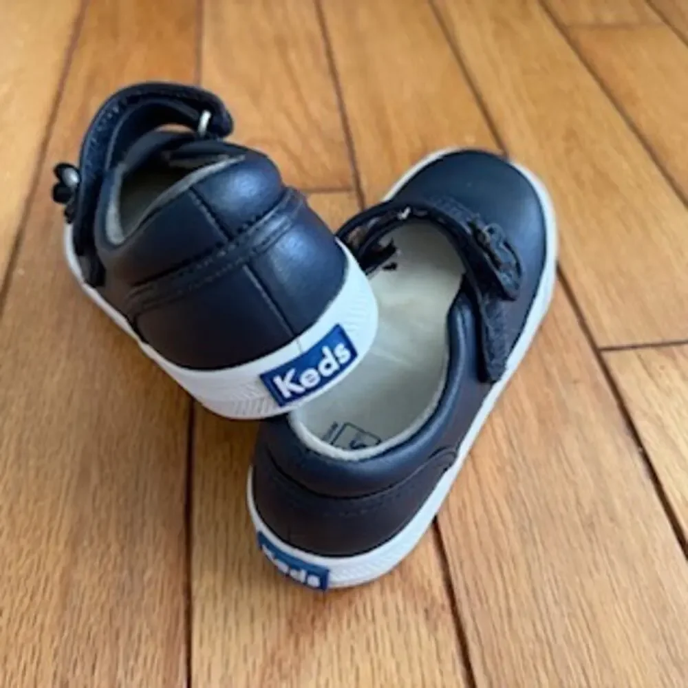 Keds Kids Ella Leather Mary Jane Sneakers - Navy Blue - US Size 11.5M
